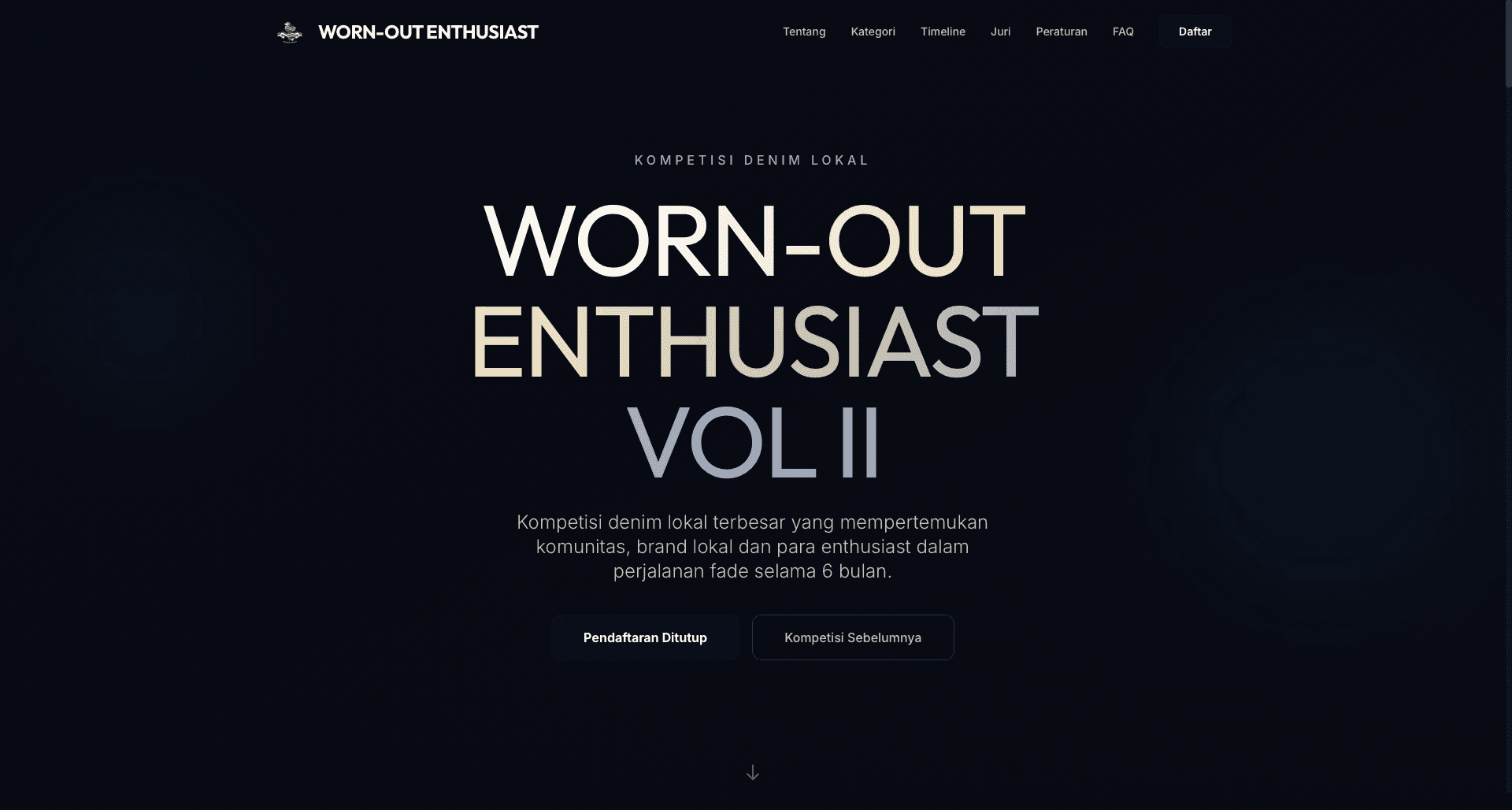 Preview of Worn-Out Enthusiast Landing Page